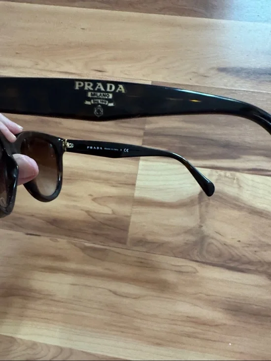 Prada Black Cat-Eye Women's Sunglasses - Picture 2 of 3
